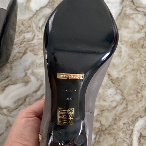 Burberry Gray peep toe booties - Picture 6 of 7